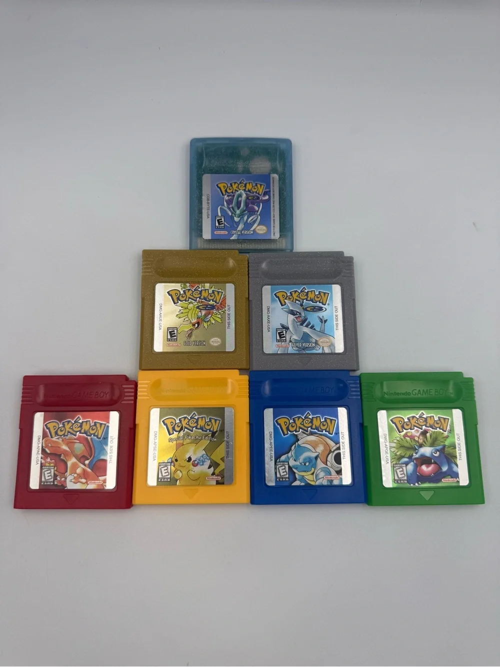 Pokemon Game Boy Bundle – Red Blue Yellow Gold Silver Crystal Green Tested
